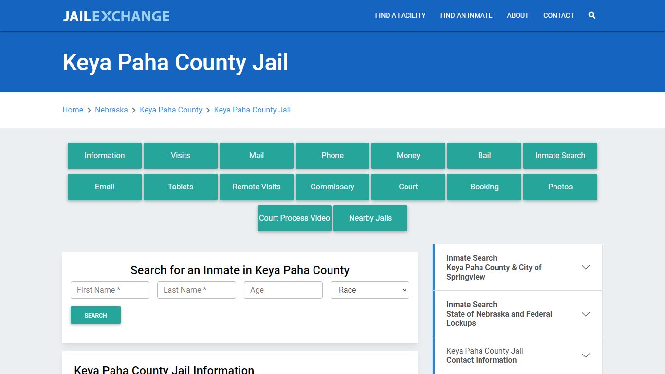 Keya Paha County Jail Roster Lookup, NE, Inmate Search